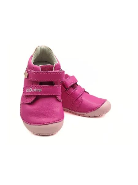 Dětské barefoot tenisky D.D.STEP S070-61646B Hot Pink růžové ptáček