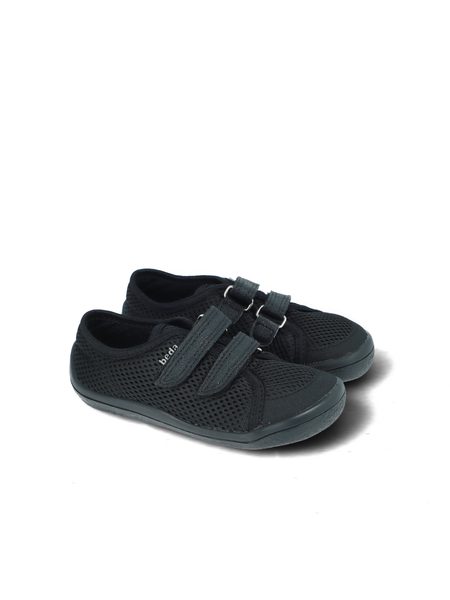 BEDA TENISKY BFN 170040/ST/W/O JUST BLACK | Dětské barefoot tenisky
