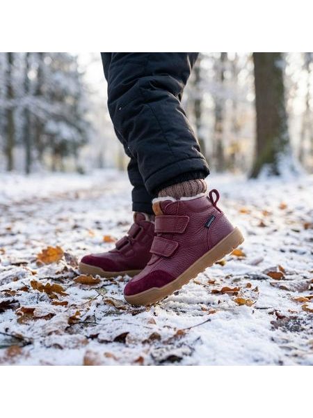 RAYVE TALINN 3.0 Kids' Barefoot Winter Boots Burgundy