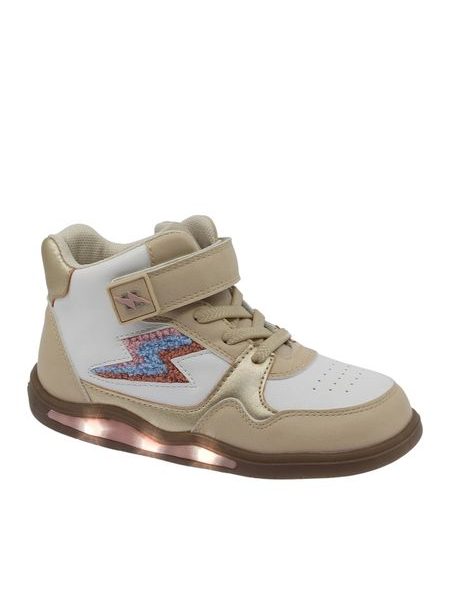 Gyerek barefoot világító bokacsizma BEPPI CASUAL BOOT INFANTI bézs/fehér