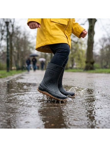 Dětské Barefoot Holínky RAYVE MONSOON black/caramel