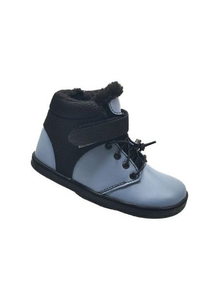 Dětské Barefoot Zimní boty PEGRES BF40 0.1 modré