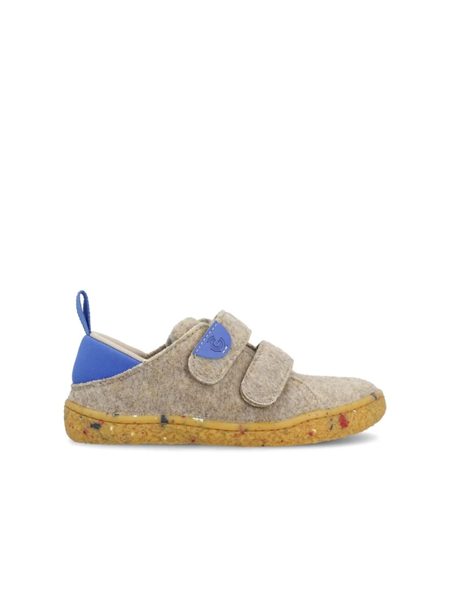 Dětské Barefoot Přezůvky GROUNDIES® Malmö Home Béžovo Modré