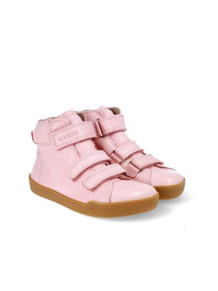 CRAVE SNOWFIELD Pink | Dětské zimní zateplené barefoot boty 2