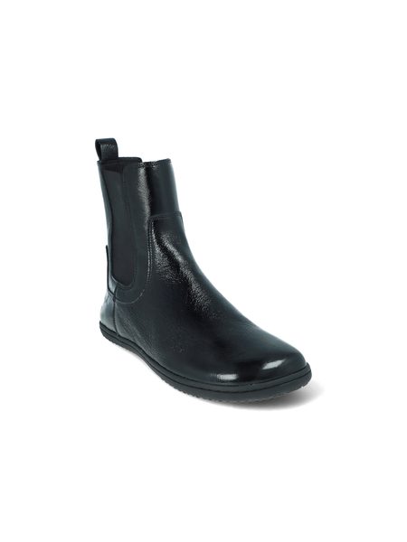 ANGLES ORION Black Varnish | Dámské barefoot zimní zateplené chelsea