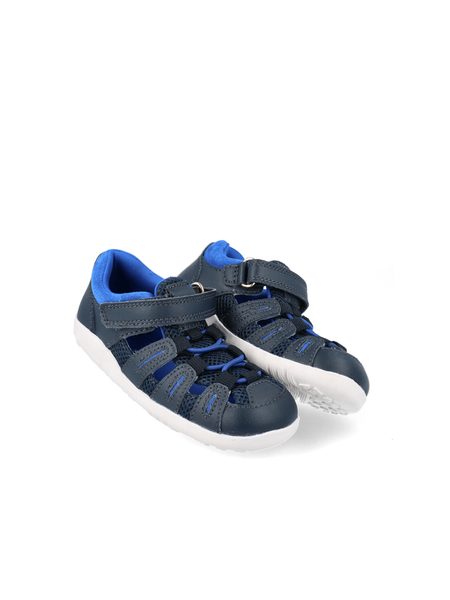 BOBUX SUMMIT Navy + Snorkel Blue | Dětské barefoot sandály