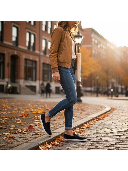 Barefoot Mokasíny GROUNDIES® Ghent Modré