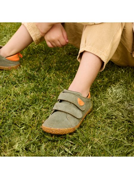 Dětské Barefoot Tenisky GROUNDIES® Malmö Khaki