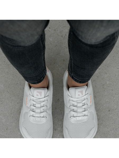 Боси маратонки Barebarics Zing - Fresh, бели с корал