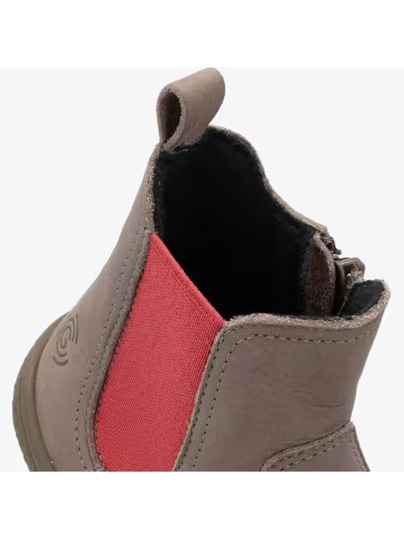 Dětské Barefoot Zateplené Kotníkové Boty GROUNDIES® Everyday Kids Hnědé