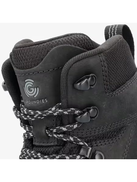 Barefoot Zateplené Kotníkové Boty GROUNDIES Portland Černé