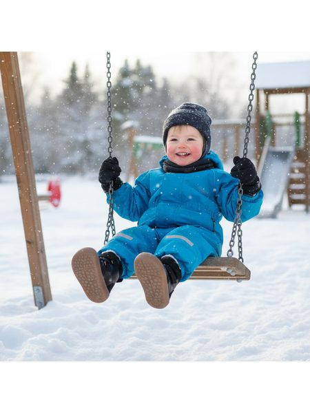 BUNDGAARD BLOOM Black | Dětské zimní zateplené barefoot boty