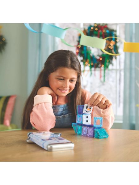 MAGNETICKÁ STAVEBNICE MICROMAGS WINTER WONDERLAND TRAVEL SET 26 DÍLŮ