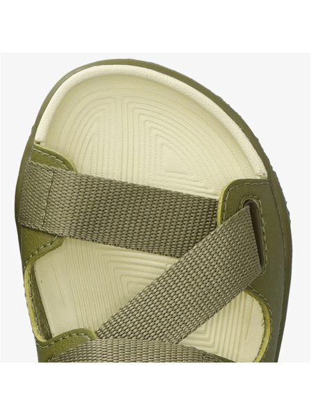 Dětské Barefoot Sandály GROUNDIES® Twig Khaki Žluté