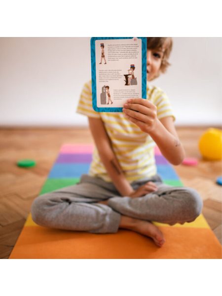 COREYOGA Dětské cvičební karty Silný střed