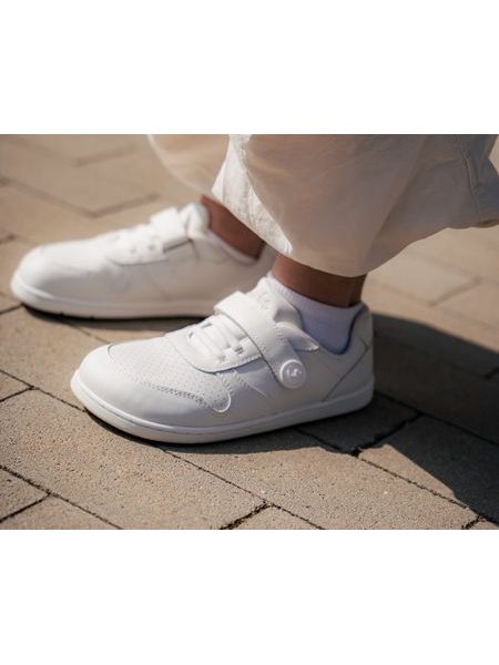 Baskets barefoot enfant Be Lenka Scoot Kids blanches