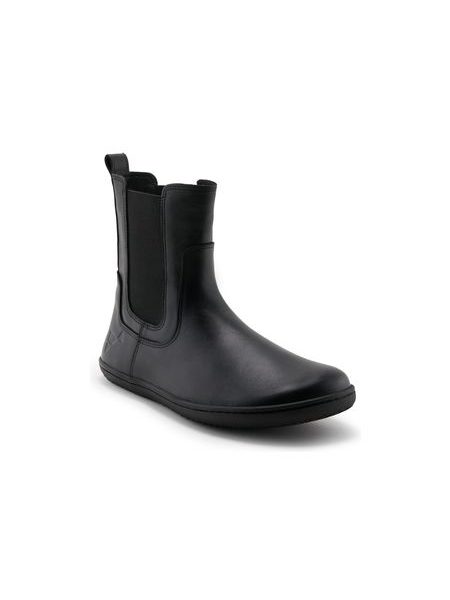 Damen-Barfuß-Chelsea-Stiefeletten ANGLES ORION Schwarz glatt