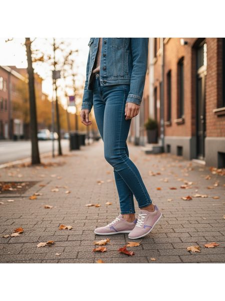 Dámské Barefoot Tenisky GROUNDIES® Nova GO1 Růžovo Orchidejové