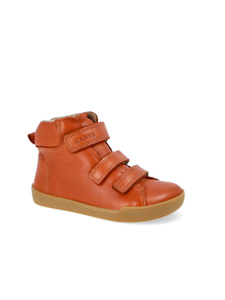 CRAVE SNOWFIELD Cognac | Dětské zimní zateplené barefoot boty 6