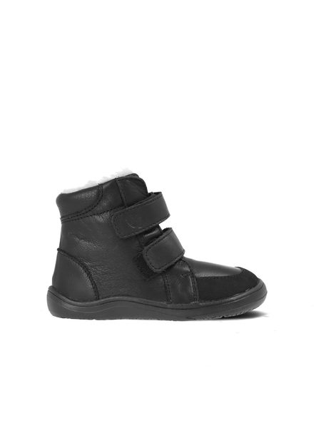 BABY BARE FEBO WINTER Black Asfaltico | Dětské zimní zateplené barefoot boty