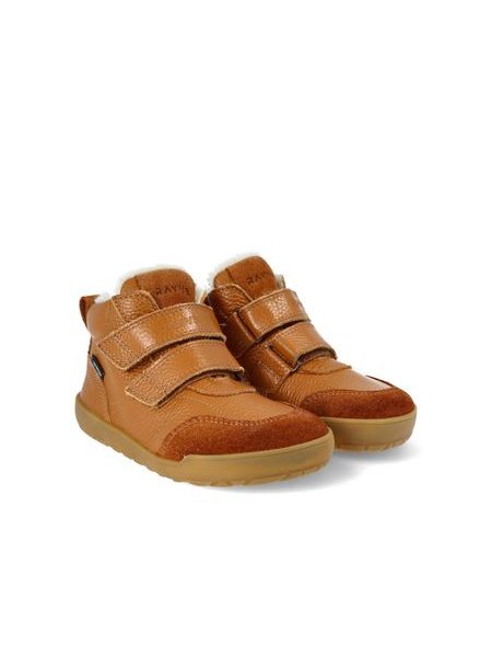 Dětské Barefoot zimní zateplené boty RAYVE TALINN 3.0 hnědé koňakové