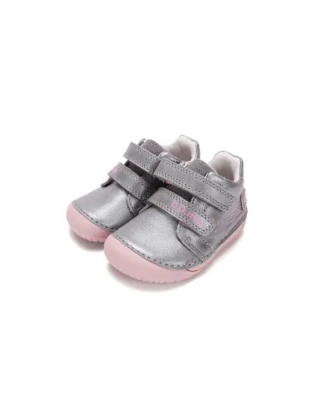 Dětské barefoot tenisky D.D.STEP S070-62332 Stříbrné