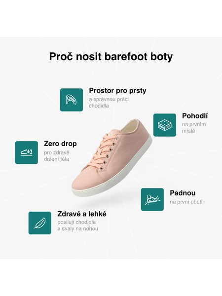 Dámské Barefoot Tenisky GROUNDIES® Lima Lososové