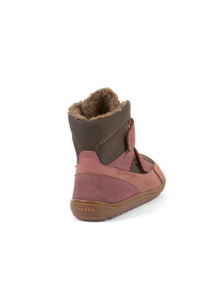 FRODDO UP TEX WINTER Grey / Pink | Dětské zimní zateplené barefoot boty