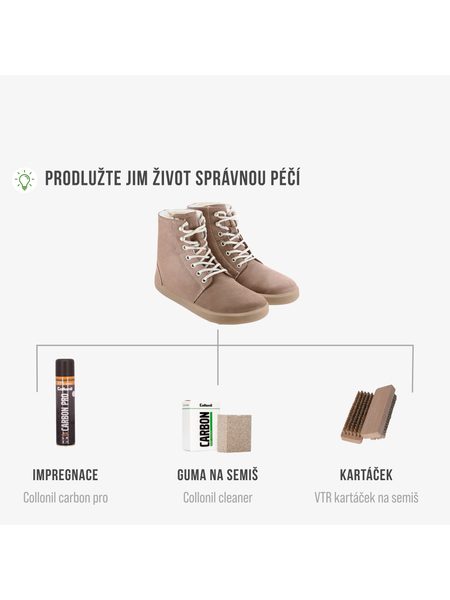 BE LENKA WINTER 3.0 Walnut Brown | Zimní zateplené barefoot boty