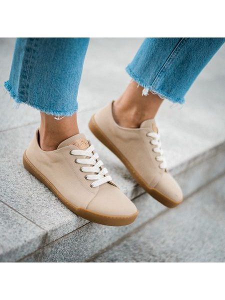 CRAVE WOODSTOCK Beige | Barefoot tenisky