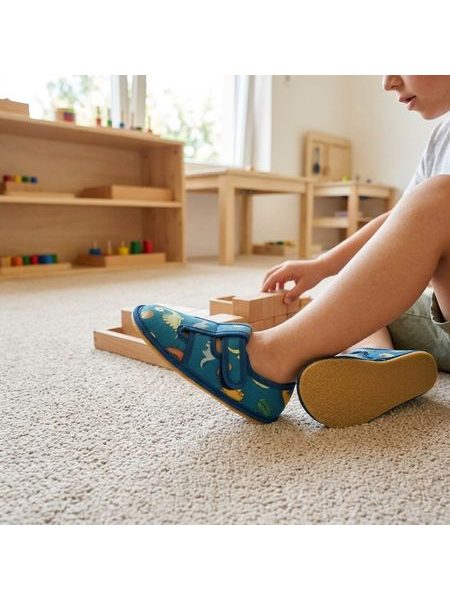RAYVE SLIPPERS Dino | Dětské barefoot přezůvky
