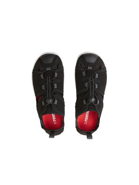 REIMA VALOA Black | Dětské barefoot sandály