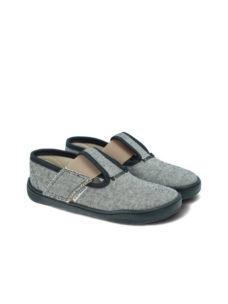 PEGRES PAPUČKY SBF 10F Textilní Černá | Dětské barefoot přezůvky