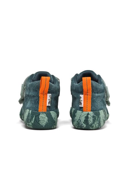 AFFENZAHN PREWALKER LOWBOOT LEATHER TALKY Bunny Green | Dětské první barefoot botičky