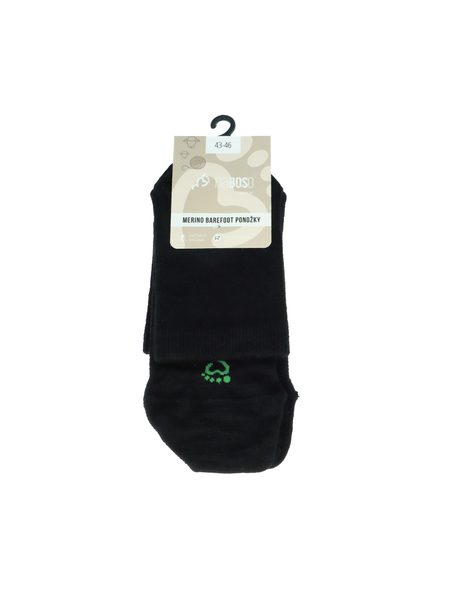 NABOSO BAREFOOT PONOŽKY MERINO Černé 4 + 1 ZDARMA