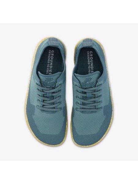 Barefoot Tenisky GROUNDIES® Active Knit Petrolejově Zelené