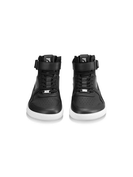 Adidași barefoot Barebarics Zing - High Top - negri și albi - piele