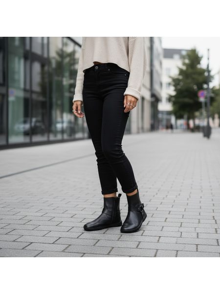 Dámské Barefoot Kotníkové Boty GROUNDIES® Phoenix 2.0 Černé