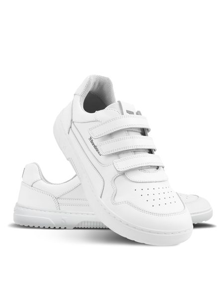 Ténis barefoot Barebarics Zing Velcro branco - Pele