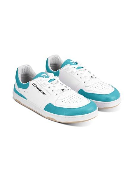 Adidași barefoot Barebarics Wave albi cu turcoaz