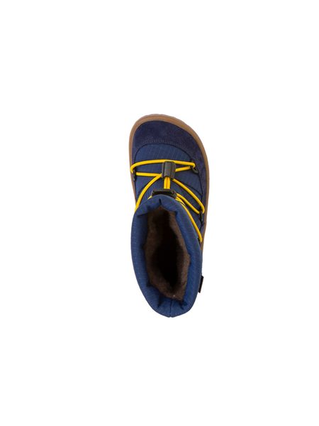 FRODDO ZIMNÍ TEX TRACK WOOL Blue | Dětské zimní zateplené barefoot boty
