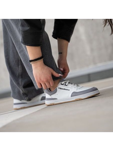 Adidași barefoot Barebarics Wave alb și gri