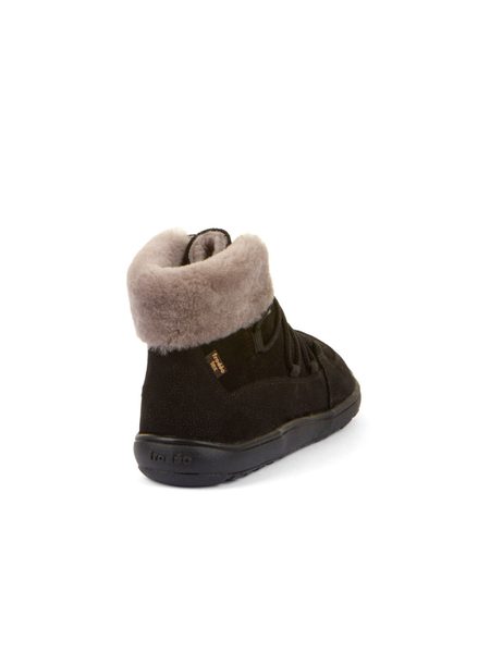FRODDO UP FURRY W TEX Black | Zimní zateplené barefoot boty