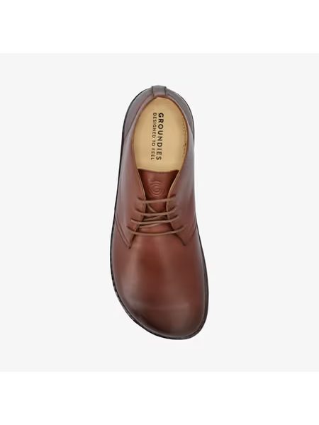 Barefoot+ Kotníkové Boty GROUNDIES® Milano Hnědé