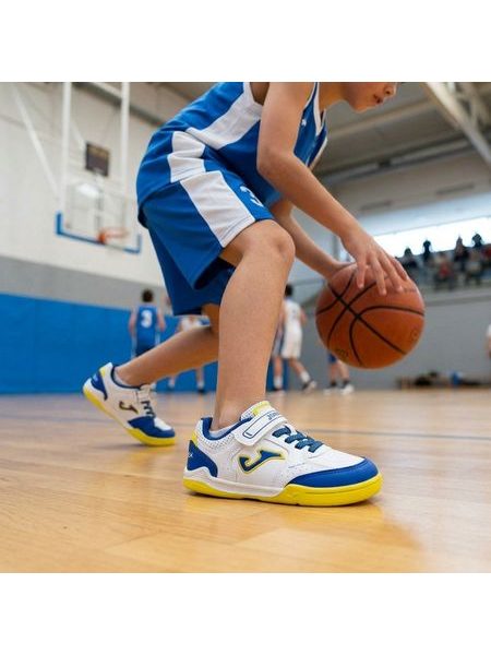 Dětské Barefoot Tenisky JOMA TOP FLEX JUNIOR 2602 indoor bílé