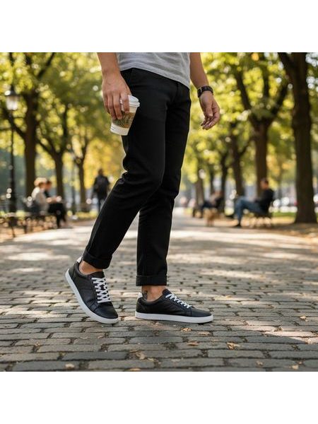 Barefoot Tenisky GROUNDIES® Universe Černo Bílé