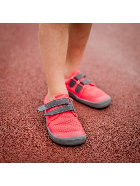 BEDA TENISKY BF 0001/ST/W/OT LILLY Neon Pink | Dětské barefoot tenisky