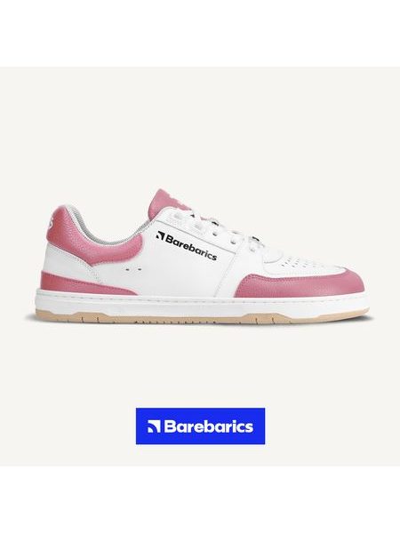 Ténis barefoot Barebarics Wave branco e rosa