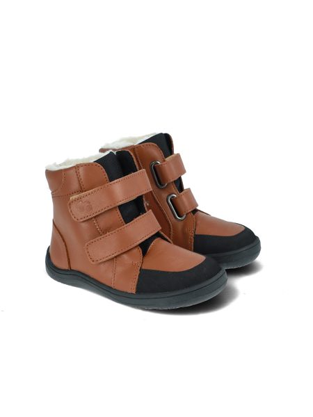 BABY BARE FEBO WINTER Brown | Dětské zimní zateplené barefoot boty