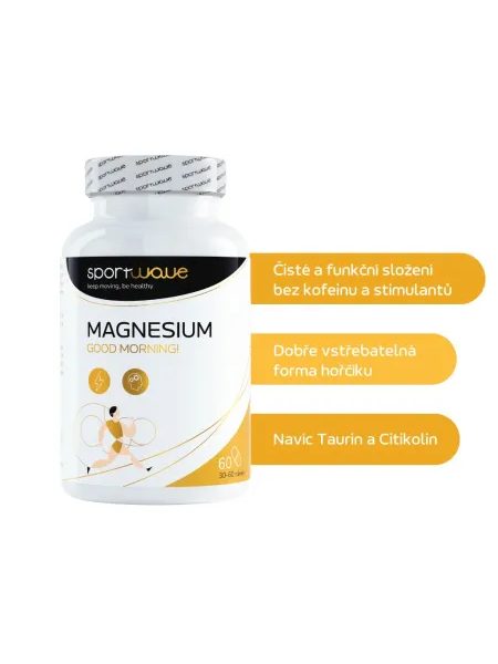 MAGNESIUM GOOD MORNING MALATE 60 cps – Hořčík na podporu energie